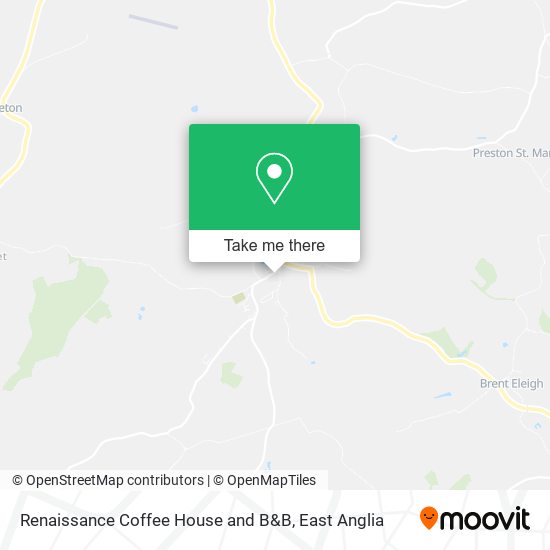 Renaissance Coffee House and B&B map