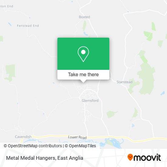 Metal Medal Hangers map