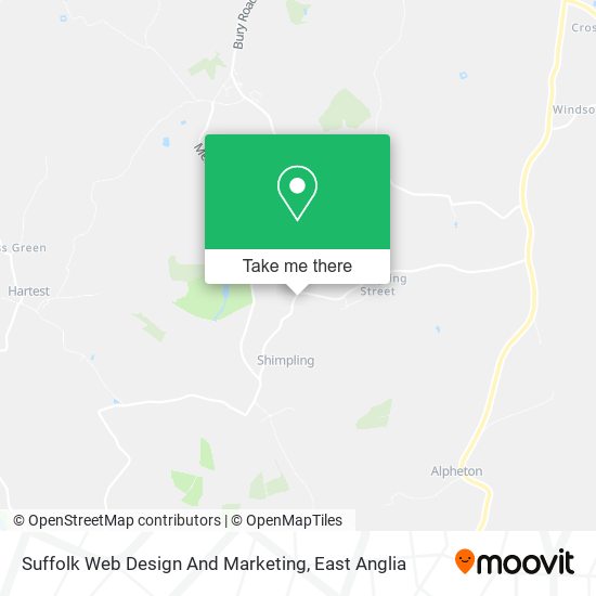 Suffolk Web Design And Marketing map