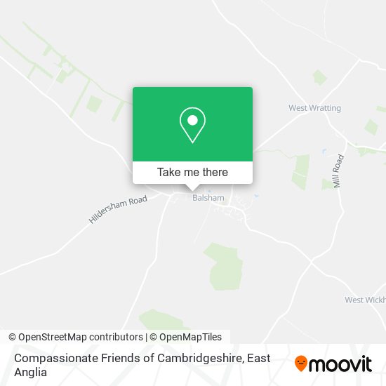 Compassionate Friends of Cambridgeshire map