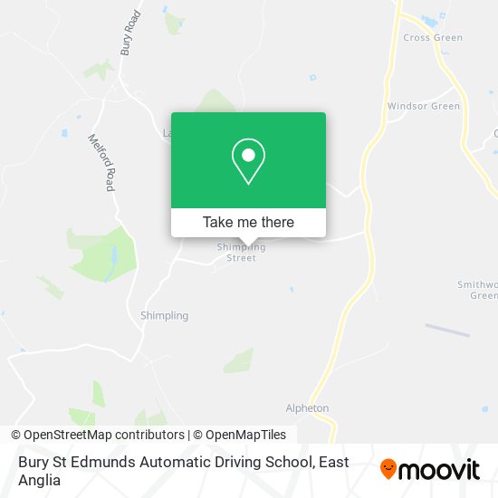 Bury St Edmunds Automatic Driving School map
