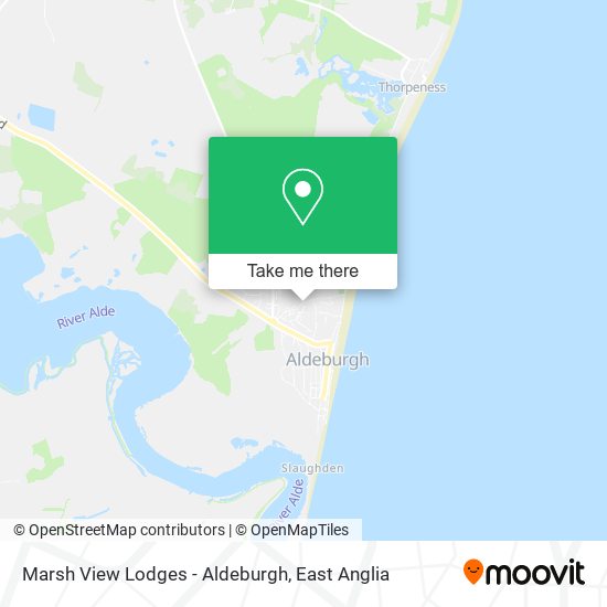 Marsh View Lodges - Aldeburgh map