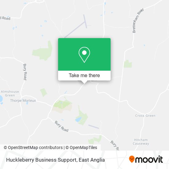 Huckleberry Business Support map