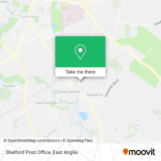Shelford Post Office map