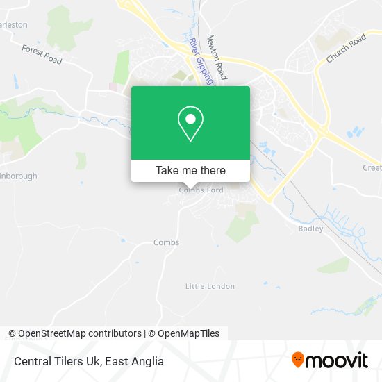 Central Tilers Uk map