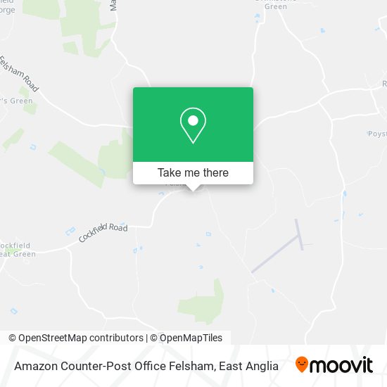 Amazon Counter-Post Office Felsham map