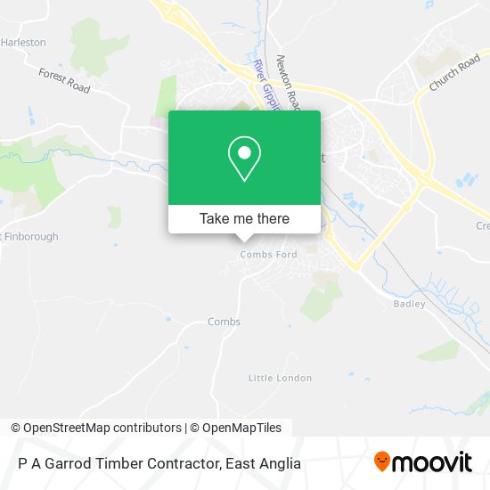 P A Garrod Timber Contractor map