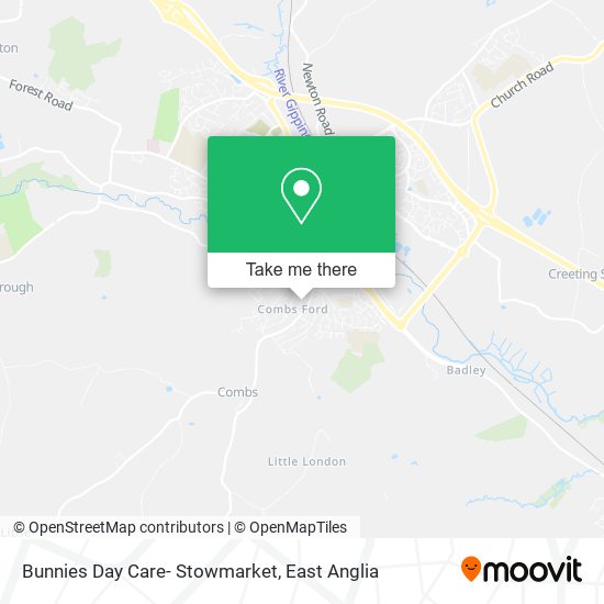 Bunnies Day Care- Stowmarket map