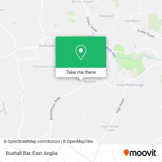Buxhall Bar map