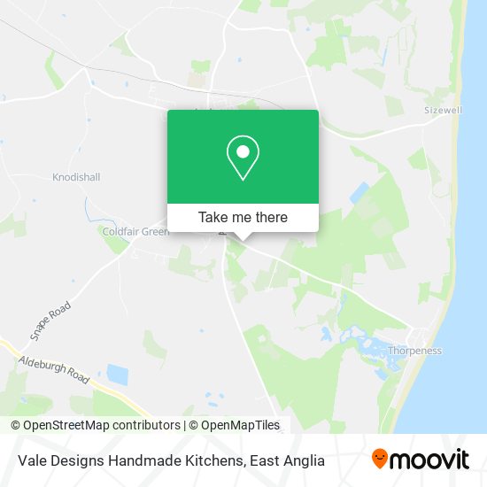 Vale Designs Handmade Kitchens map