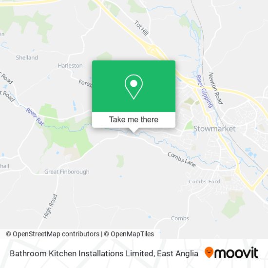 Bathroom Kitchen Installations Limited map