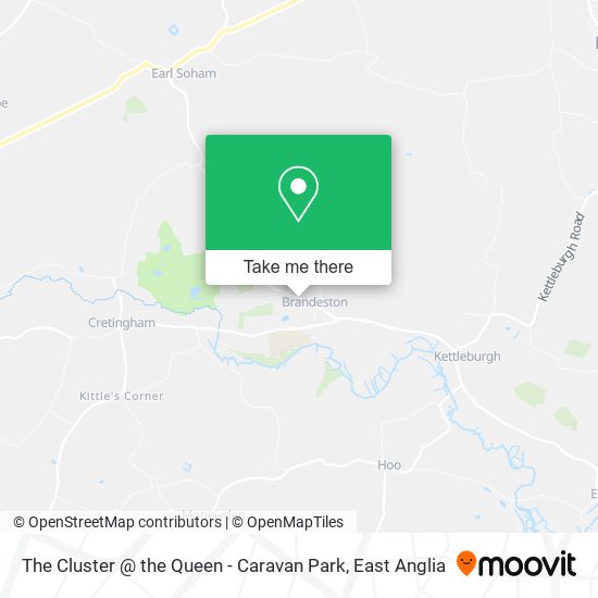 The Cluster @ the Queen - Caravan Park map