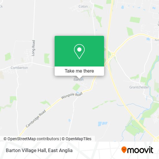 Barton Village Hall map