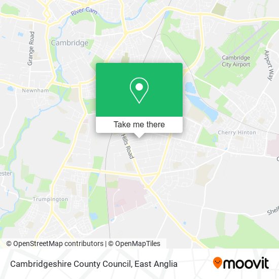 Cambridgeshire County Council map