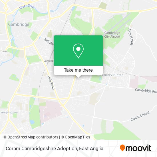 Coram Cambridgeshire Adoption map