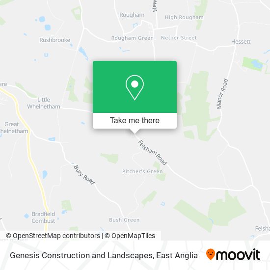 Genesis Construction and Landscapes map