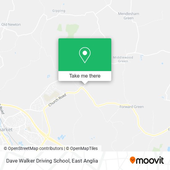 Dave Walker Driving School map