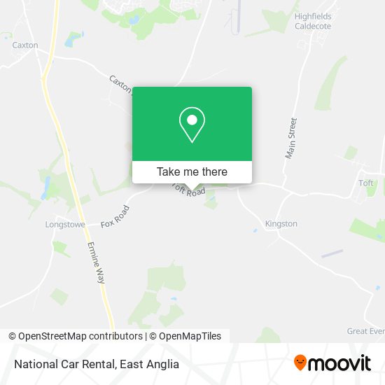National Car Rental map