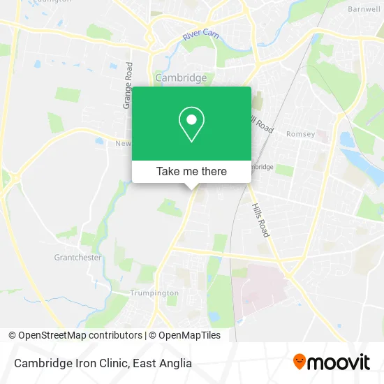 Cambridge Iron Clinic map
