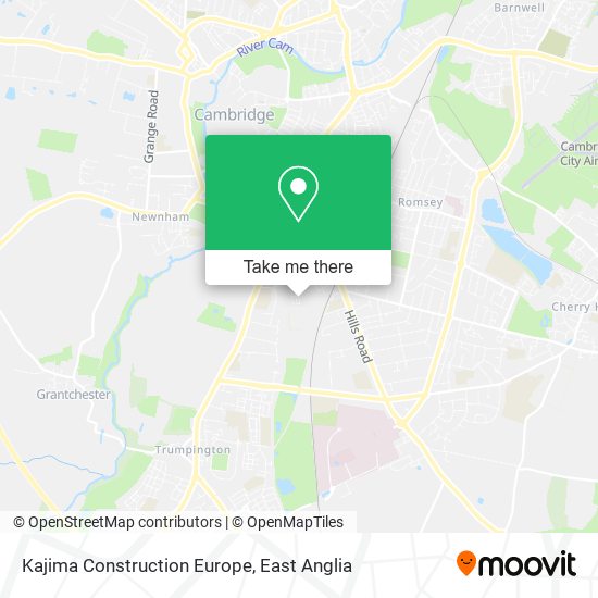 Kajima Construction Europe map