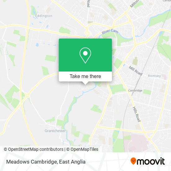 Meadows Cambridge map