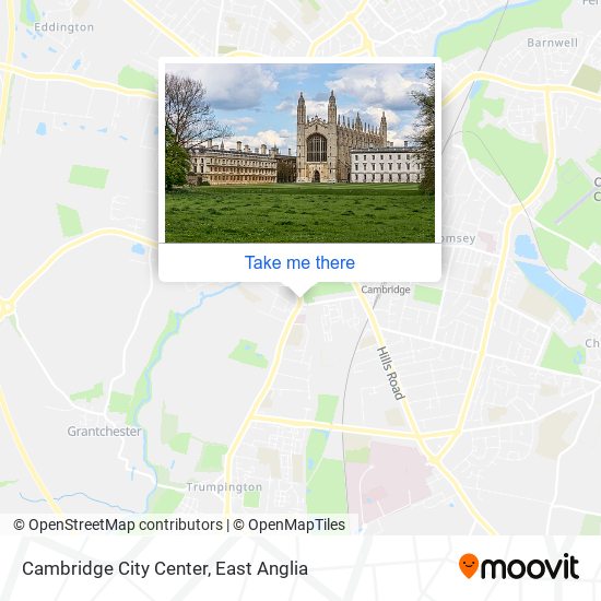 Cambridge City Center map