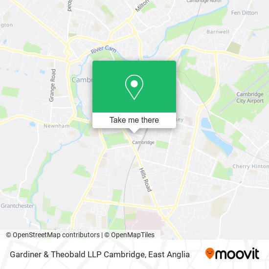 Gardiner & Theobald LLP Cambridge map