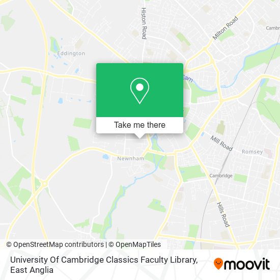 University Of Cambridge Classics Faculty Library map