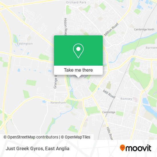Just Greek Gyros map