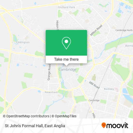 St John's Formal Hall map