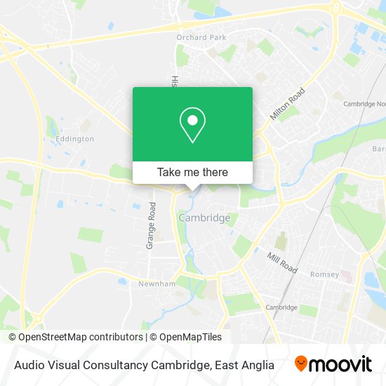 Audio Visual Consultancy Cambridge map