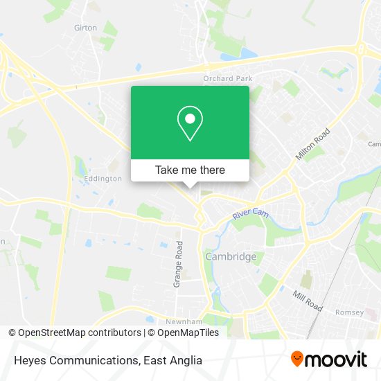 Heyes Communications map