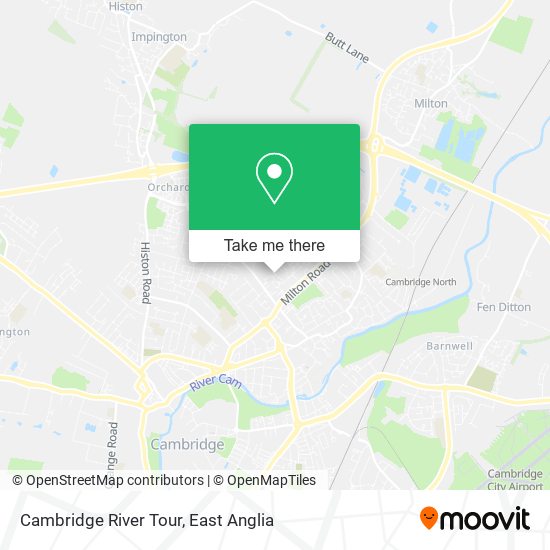 Cambridge River Tour map