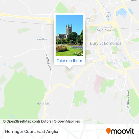 Horringer Court map