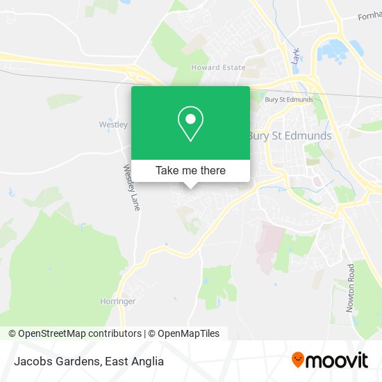 Jacobs Gardens map