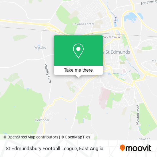 St Edmundsbury Football League map