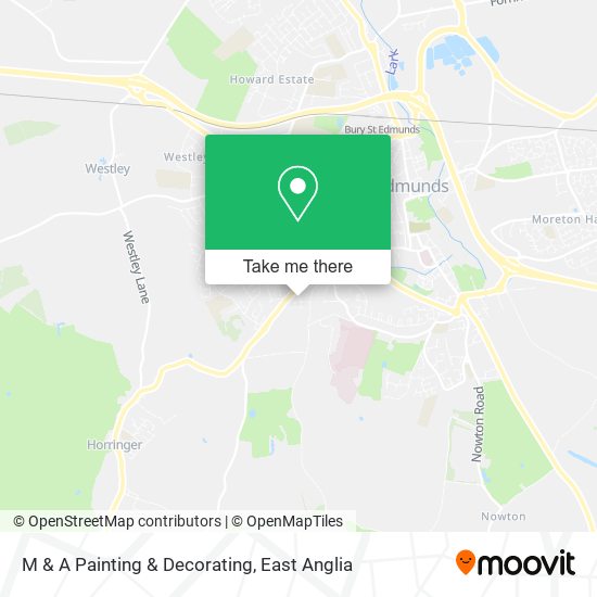M & A Painting & Decorating map