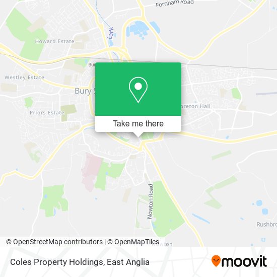 Coles Property Holdings map