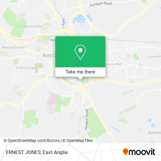 ERNEST JONES map