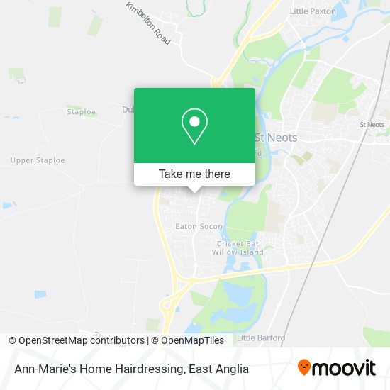 Ann-Marie's Home Hairdressing map