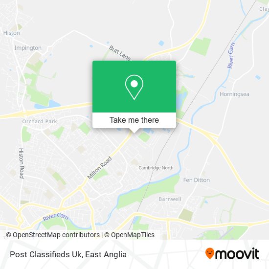Post Classifieds Uk map