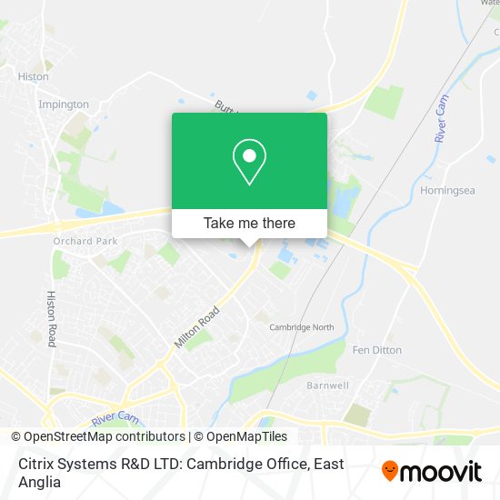 Citrix Systems R&D LTD: Cambridge Office map