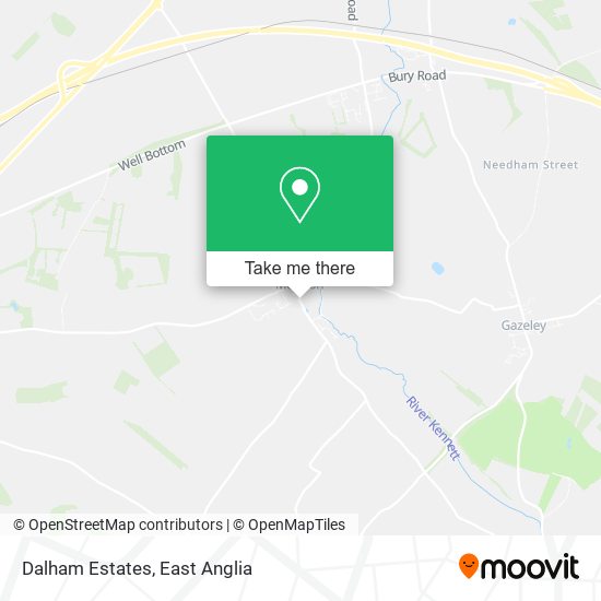 Dalham Estates map