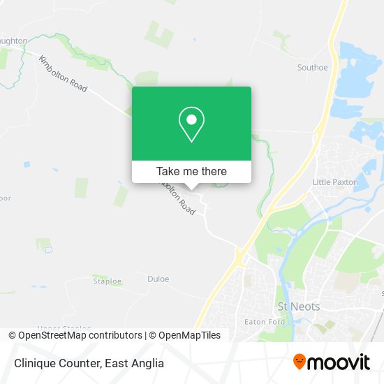 Clinique Counter map