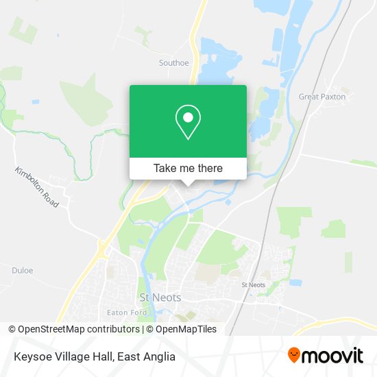 Keysoe Village Hall map