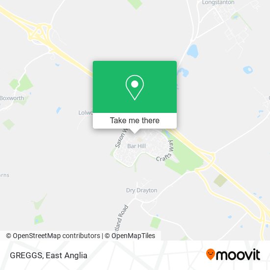 GREGGS map