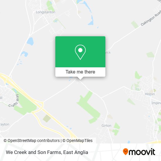 We Creek and Son Farms map