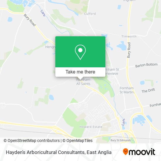 Hayden's Arboricultural Consultants map