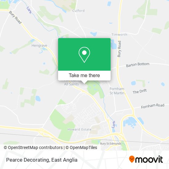 Pearce Decorating map