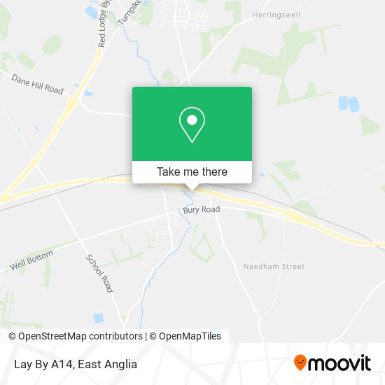 Lay By A14 map